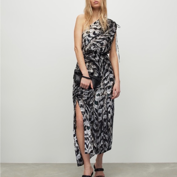 All Saints Dresses & Skirts - All Saints Laura Ines Silk Blend Printed Maxi Dress